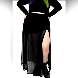 Mesh Skirt with Built in Shirts!